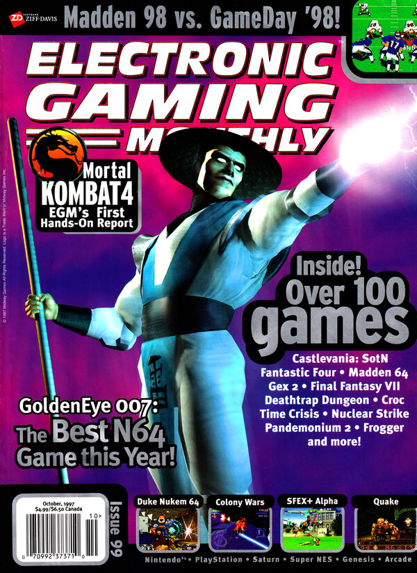 Electronic Gaming Monthly Issue 99 (October 1997) cover